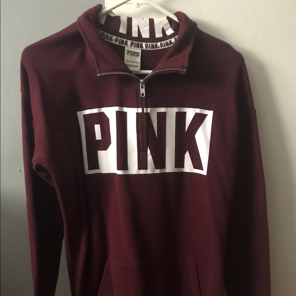 Victoria’s Secret pink half zip hoodie